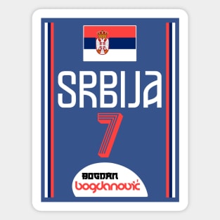 Bogdan Bogdanovic Retro Serbia Euro Basketball Fan Art Magnet